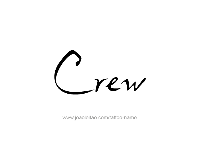 Tattoo Design  Name Crew   