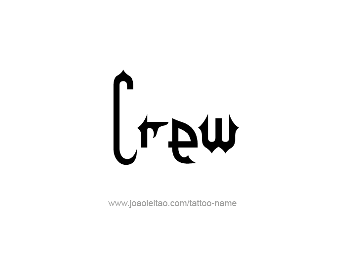 Tattoo Design  Name Crew   