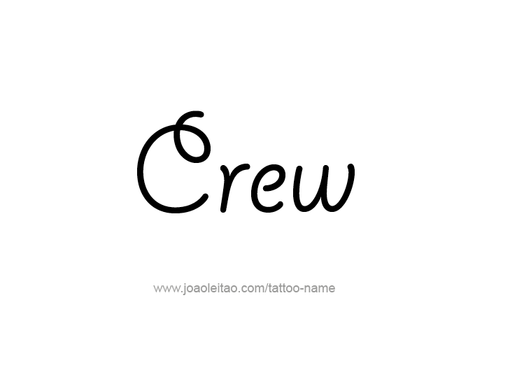 Tattoo Design  Name Crew   