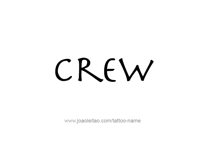 Tattoo Design  Name Crew   