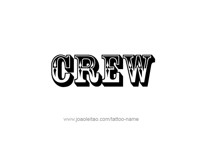 Tattoo Design  Name Crew   