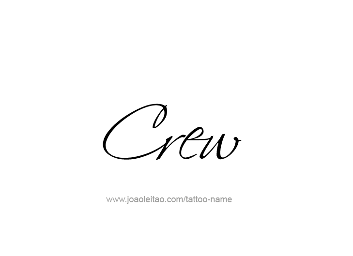 Tattoo Design  Name Crew   