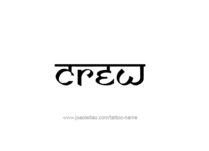 Tattoo Design  Name Crew   