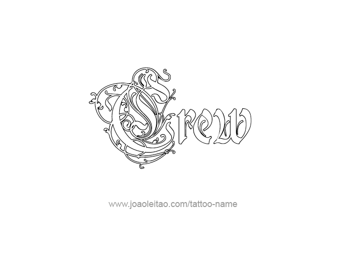 Tattoo Design  Name Crew   