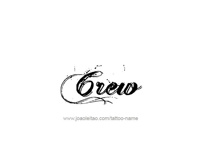 Tattoo Design  Name Crew   