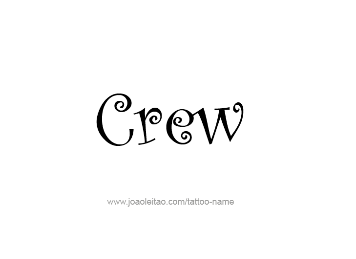 Tattoo Design  Name Crew   