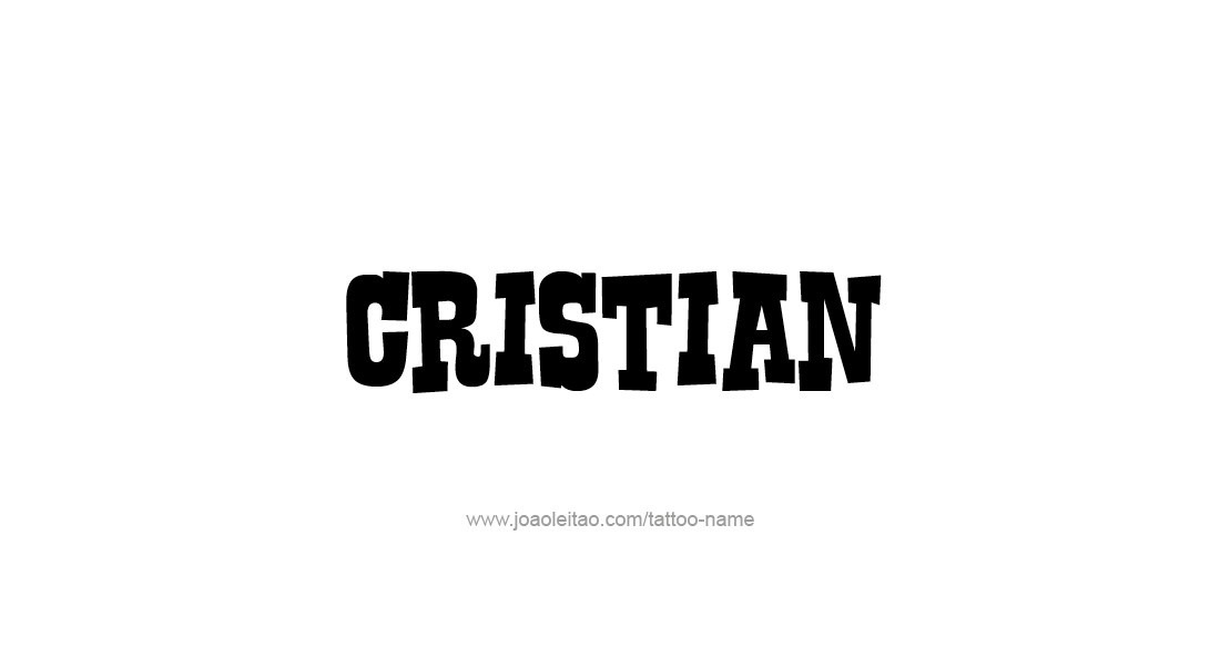 Tattoo Design  Name Cristian   