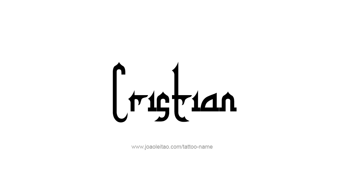 Tattoo Design  Name Cristian   