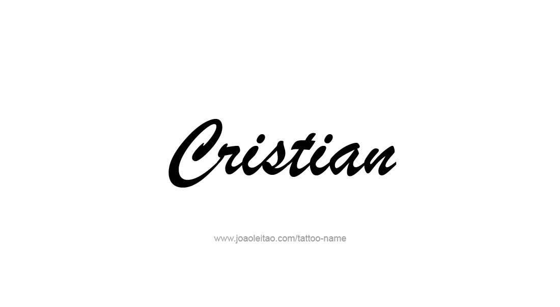 Tattoo Design  Name Cristian   