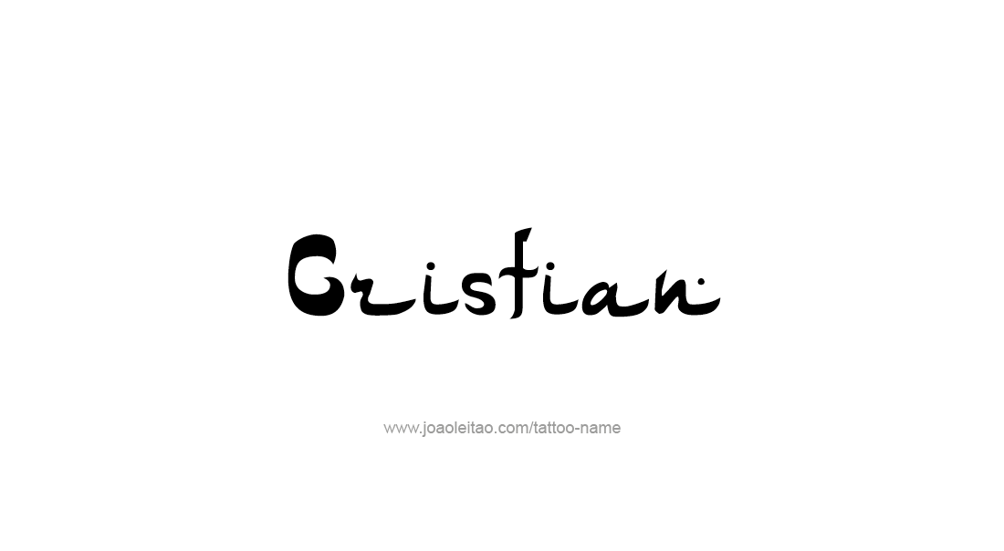 Tattoo Design  Name Cristian   