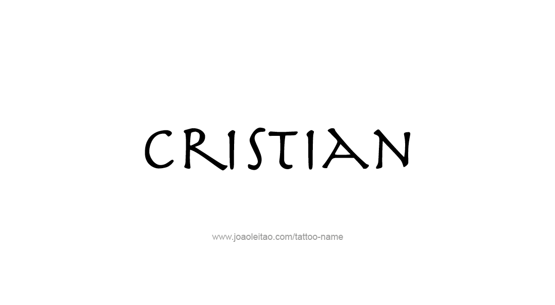Tattoo Design  Name Cristian   