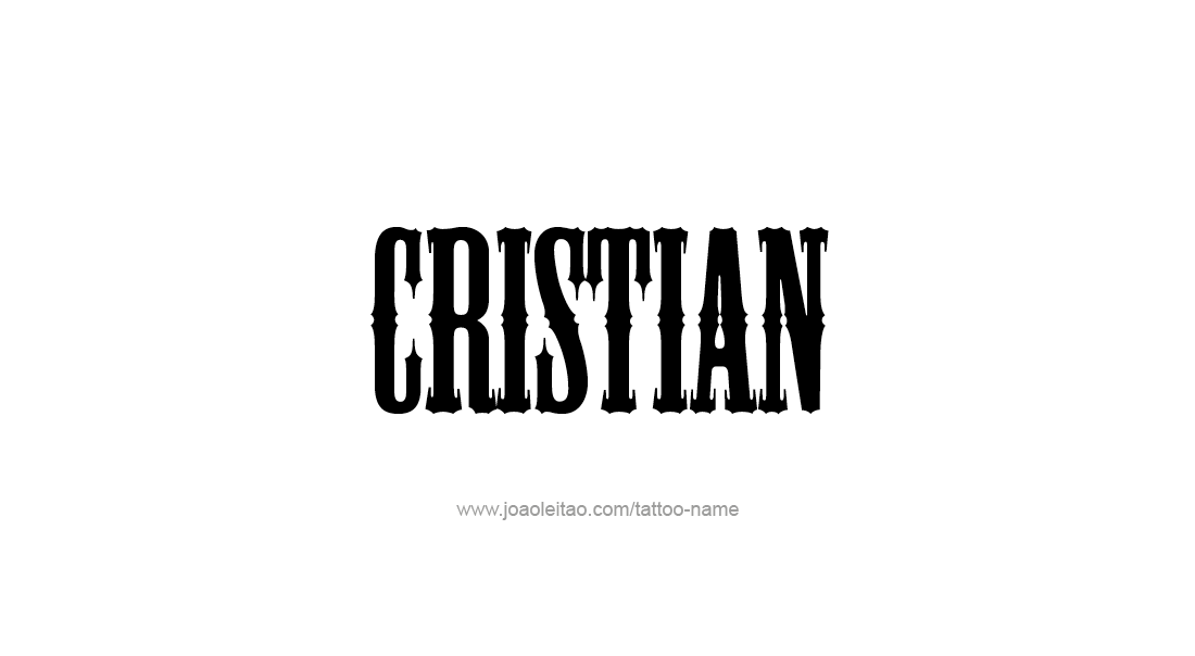 Tattoo Design  Name Cristian   