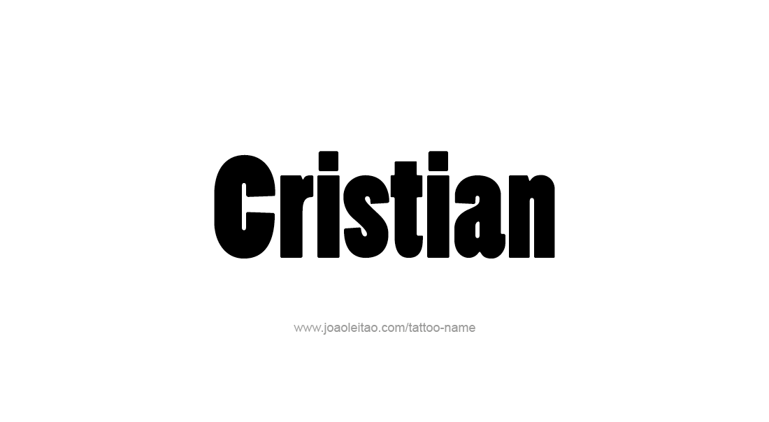 Tattoo Design  Name Cristian   