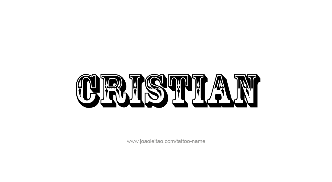 Tattoo Design  Name Cristian   