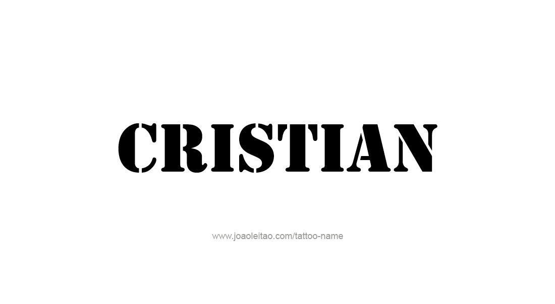 Tattoo Design  Name Cristian   