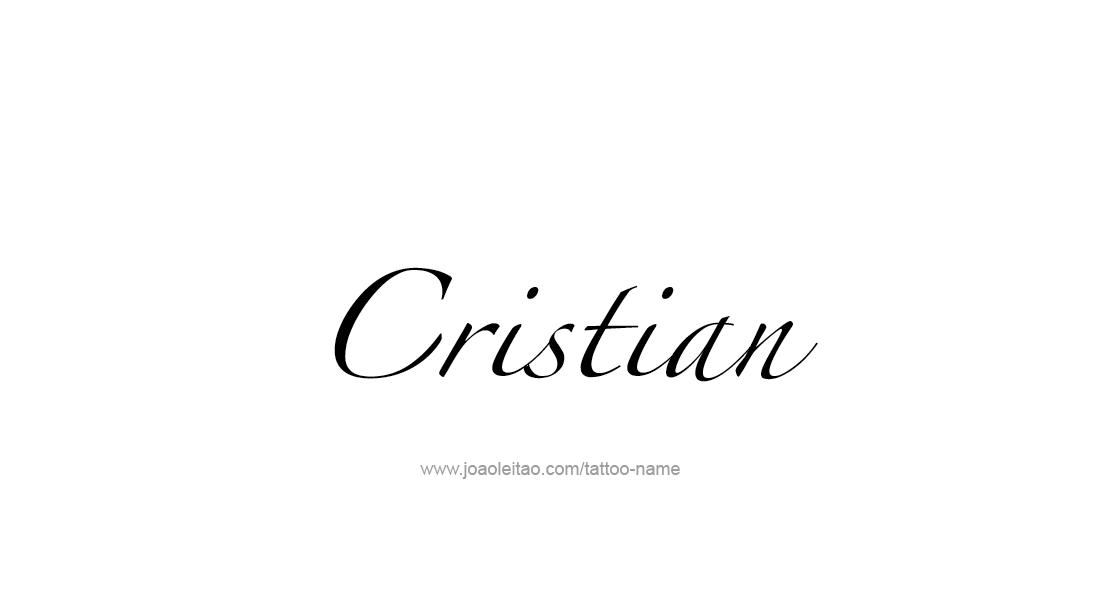 Tattoo Design  Name Cristian   