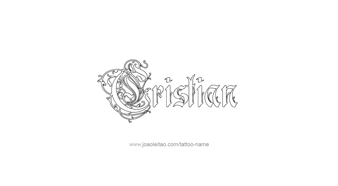 Tattoo Design  Name Cristian   