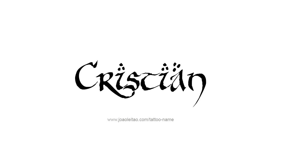 Tattoo Design  Name Cristian   