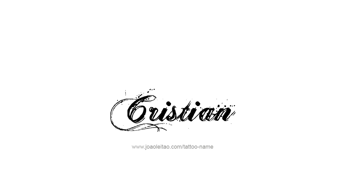 Tattoo Design  Name Cristian   