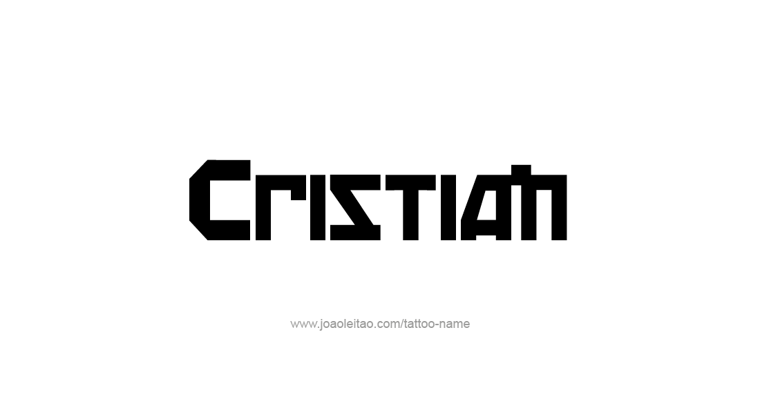 Tattoo Design  Name Cristian   