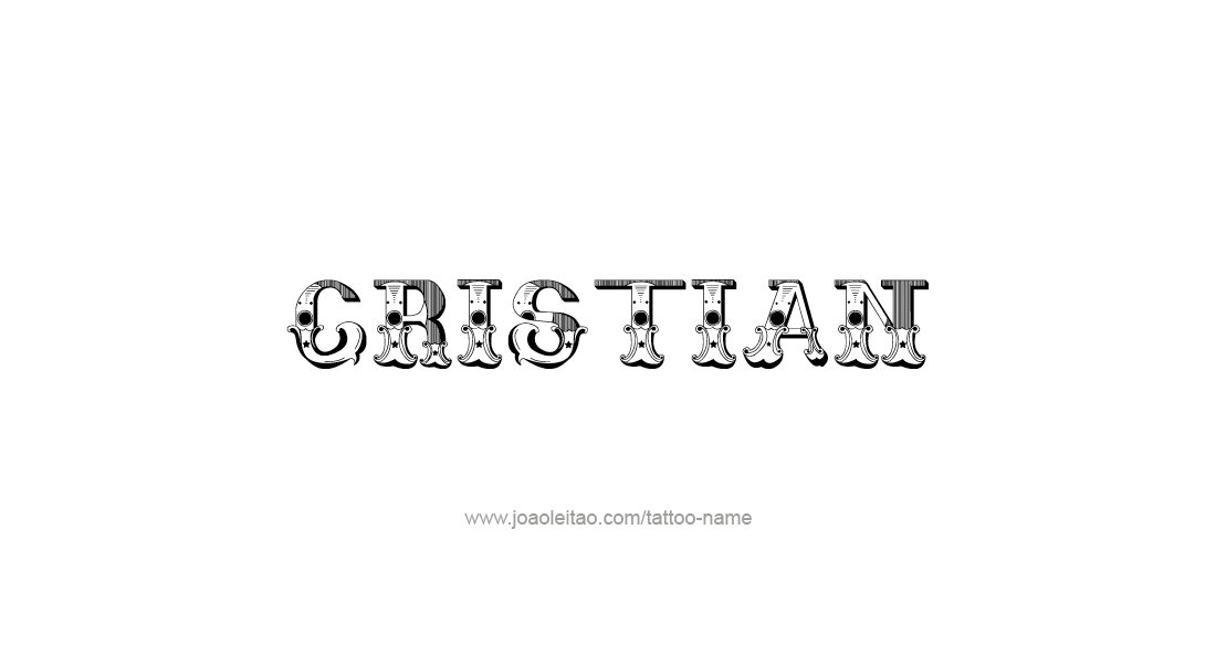 Tattoo Design  Name Cristian   