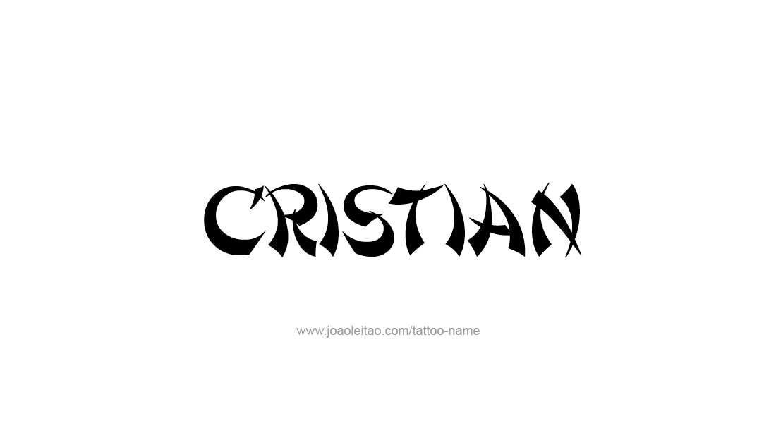 Tattoo Design  Name Cristian