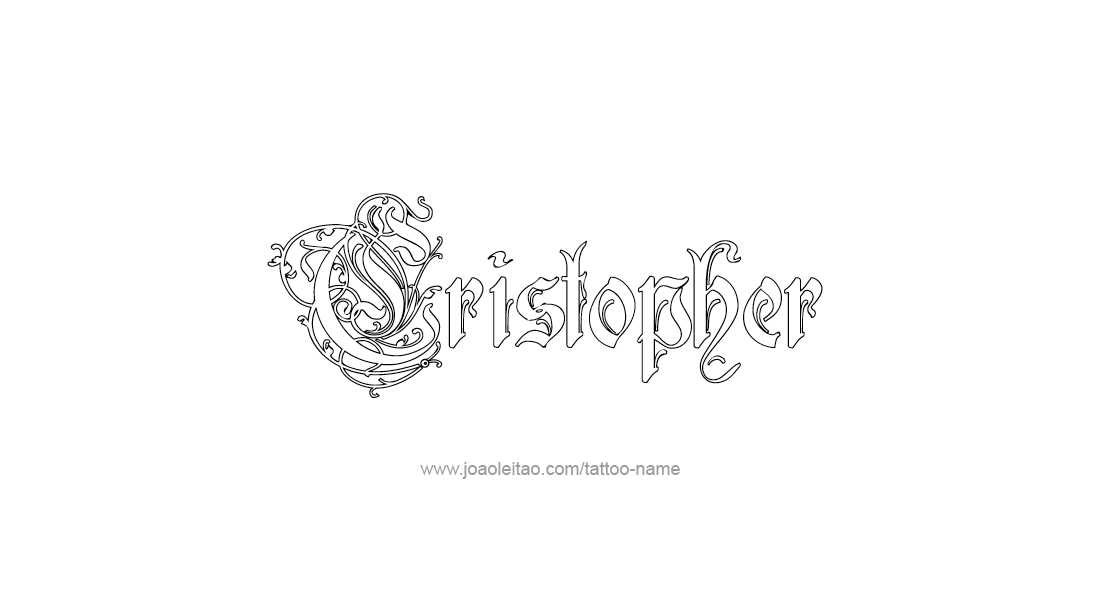 Tattoo Design  Name Cristopher   