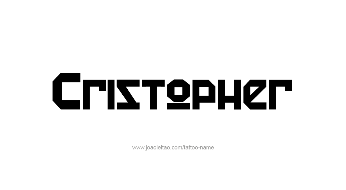 Tattoo Design  Name Cristopher   