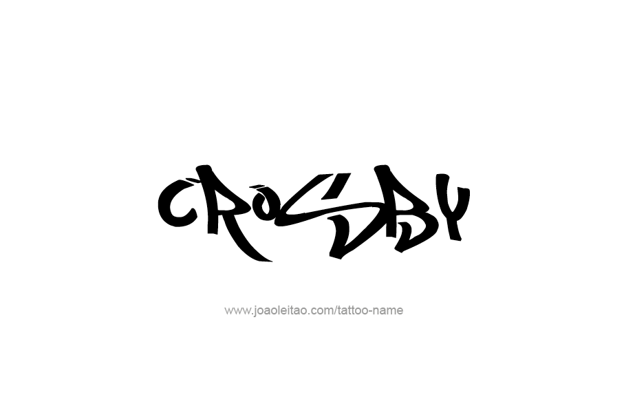 Tattoo Design  Name Crosby   