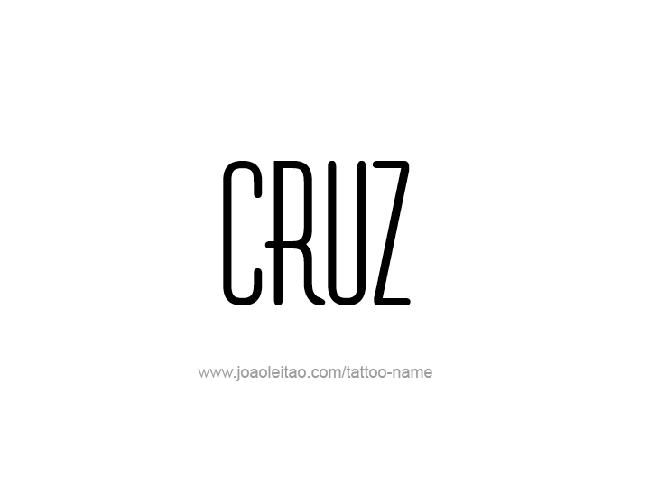 Tattoo Design  Name Cruz   