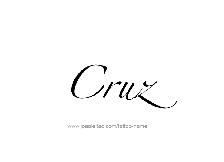 Tattoo Design  Name Cruz   