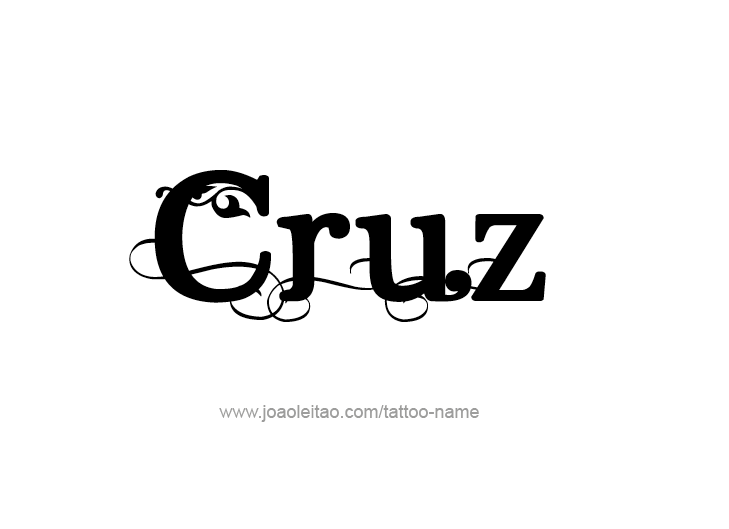 Tattoo Design  Name Cruz   