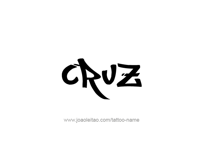 Tattoo Design  Name Cruz   