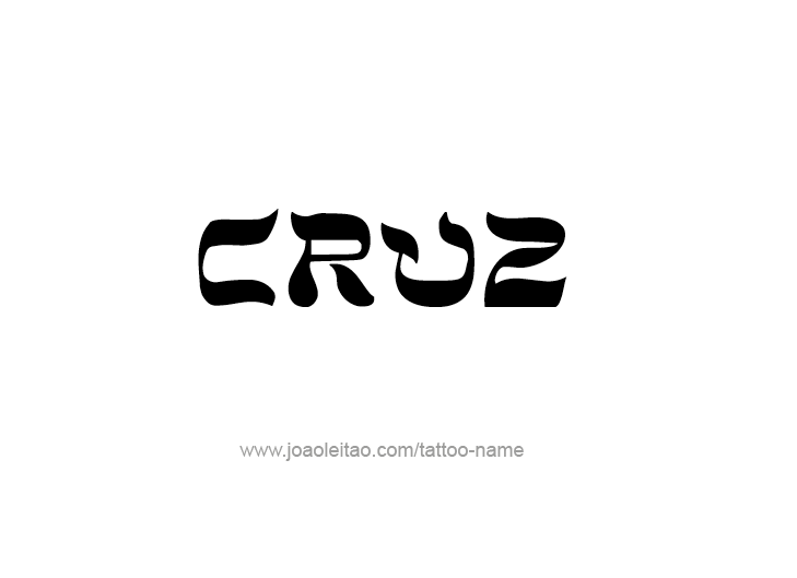 Tattoo Design  Name Cruz   