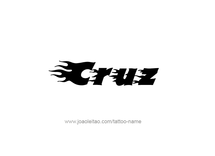 Tattoo Design  Name Cruz   