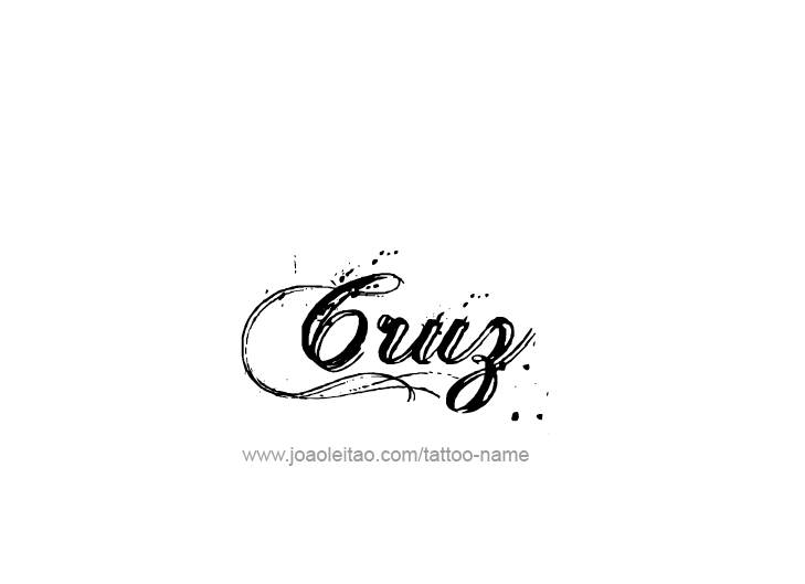 Tattoo Design  Name Cruz   