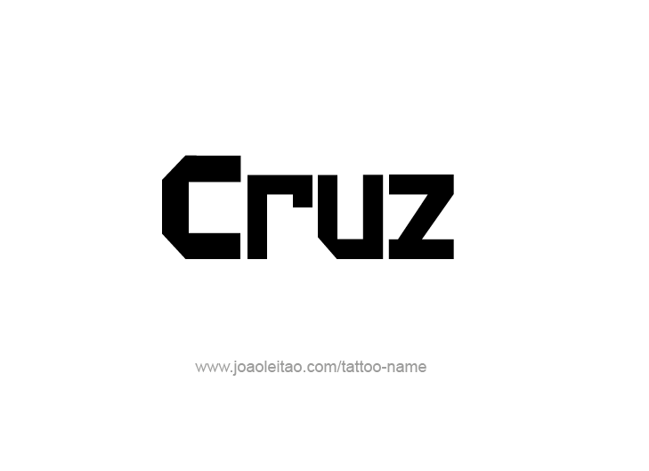 Tattoo Design  Name Cruz   