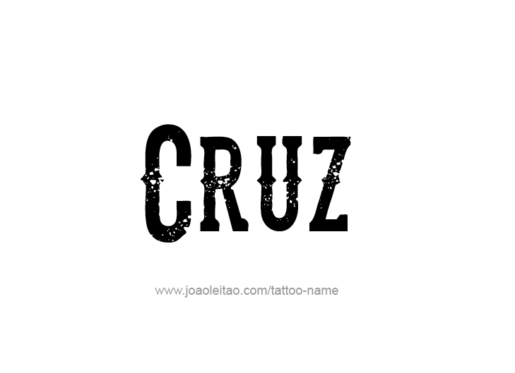 Tattoo Design  Name Cruz   