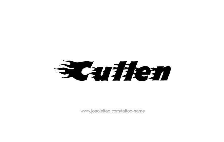 Tattoo Design  Name Cullen   