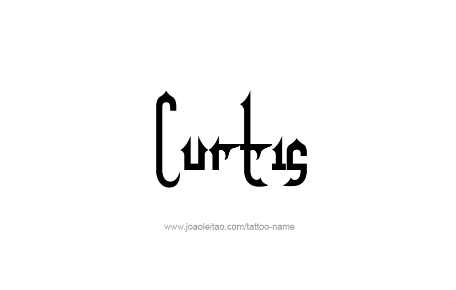 Tattoo Design  Name Curtis   