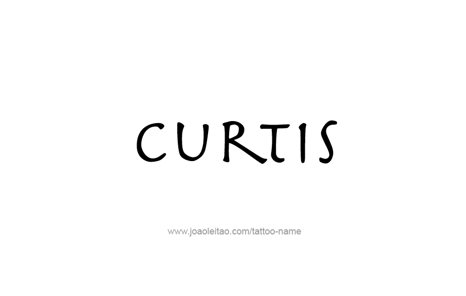 Tattoo Design  Name Curtis   