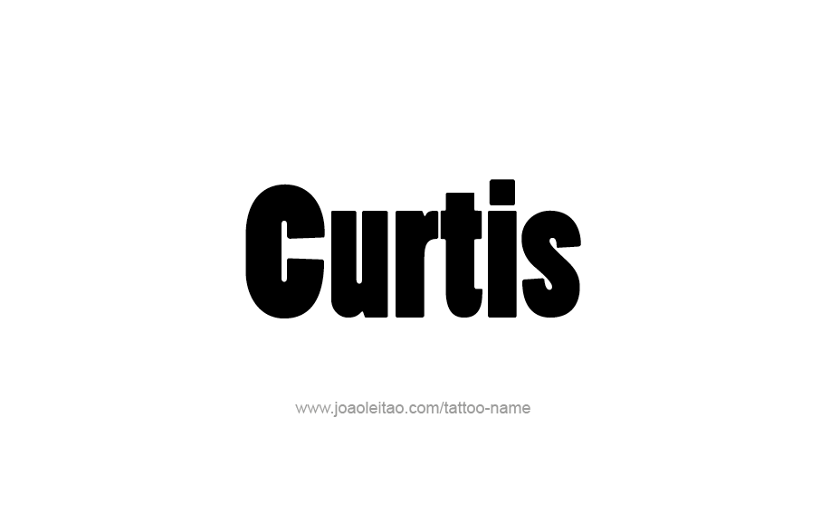 Tattoo Design  Name Curtis   