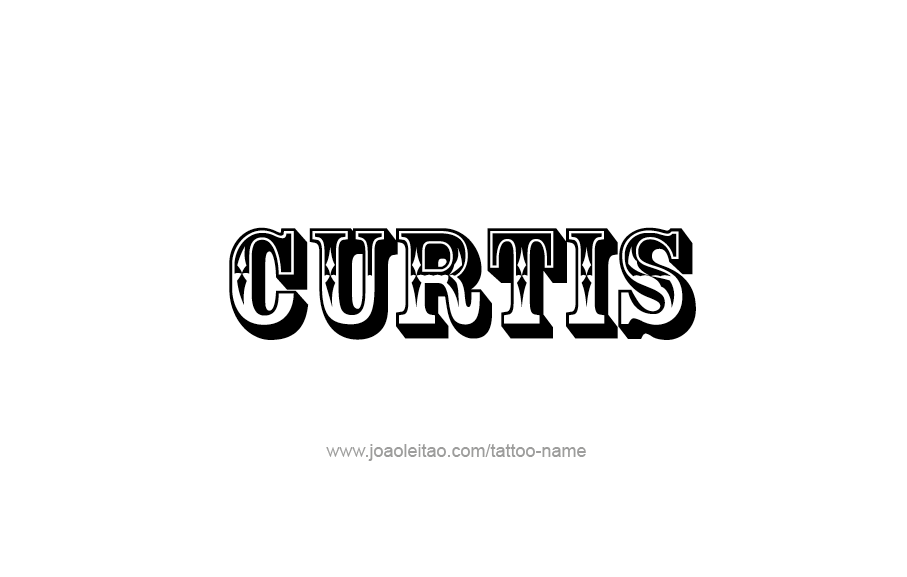 Tattoo Design  Name Curtis   