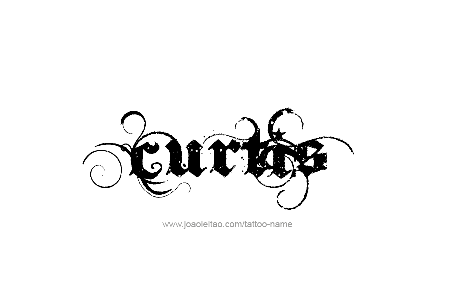 Tattoo Design  Name Curtis   