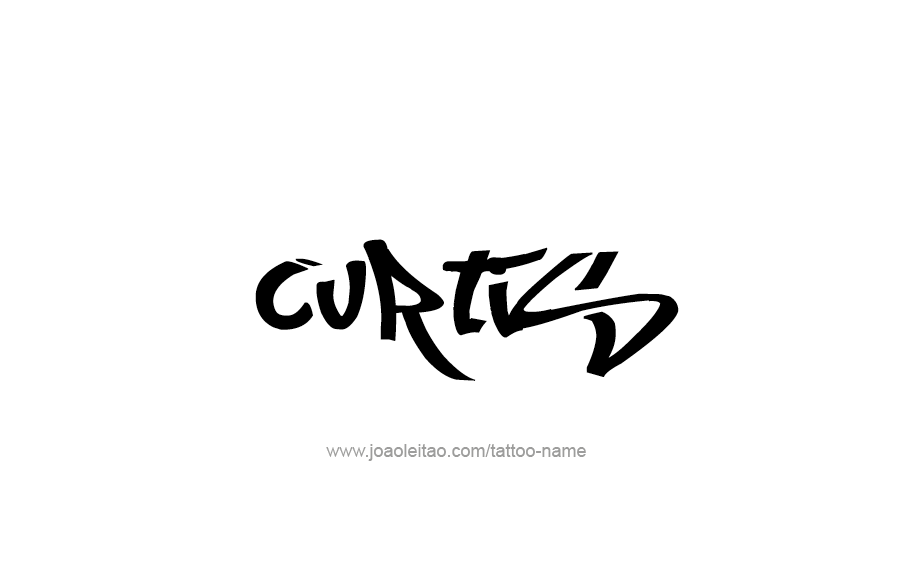 Tattoo Design  Name Curtis   