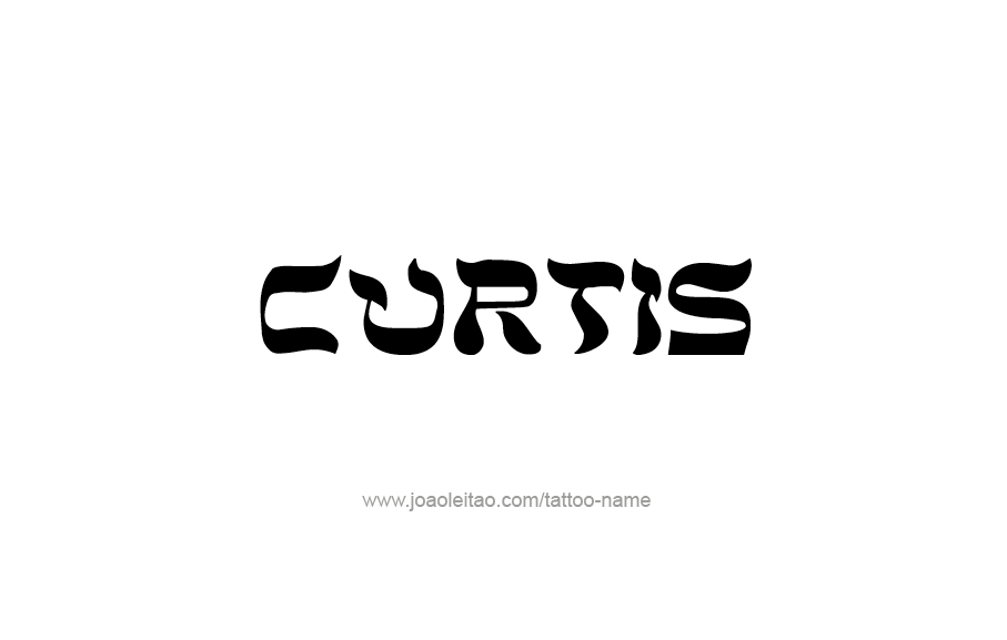 Tattoo Design  Name Curtis   