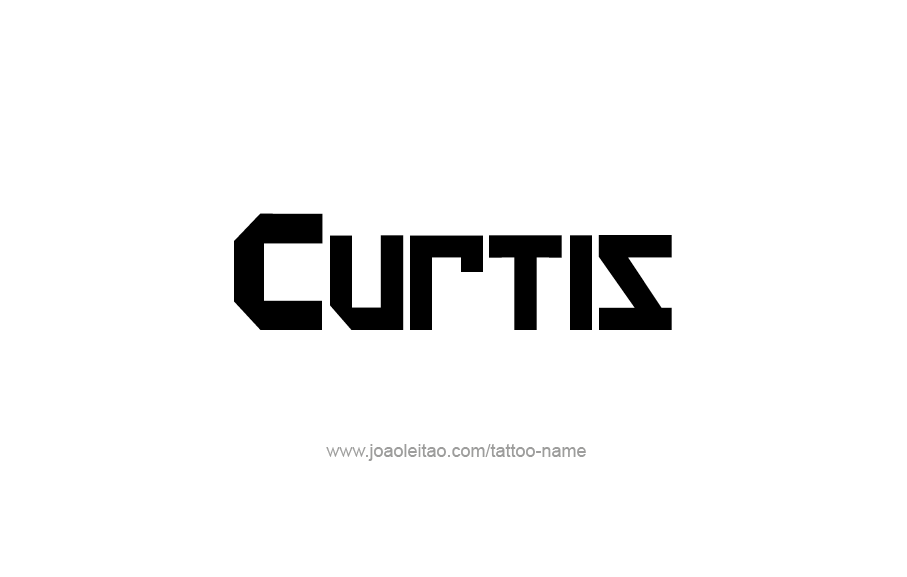 Tattoo Design  Name Curtis   