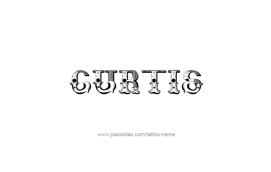 Tattoo Design  Name Curtis   