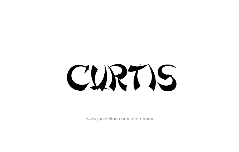 Tattoo Design  Name Curtis
