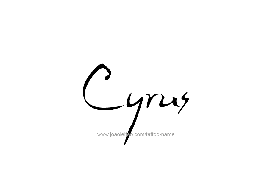 Tattoo Design  Name Cyrus   